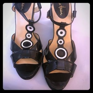 Cole Haan Black Nike Air Pixie Edge Wedge Sandal